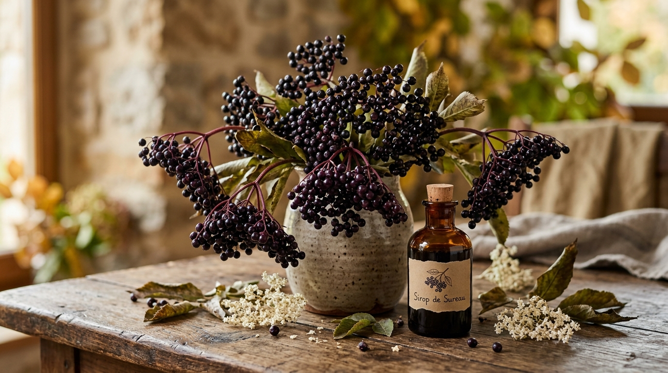 Le sureau noir : la plante star de l'automne pour vos défenses immunitaires