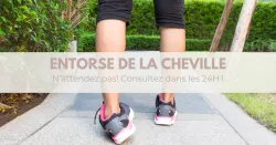 Entorse de la cheville, un traumatisme à prendre au sérieux !